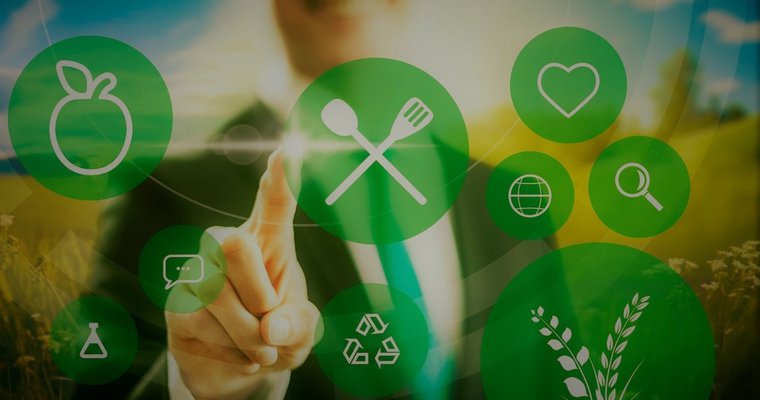 Image of modern graphics representing eco-friendly concepts.